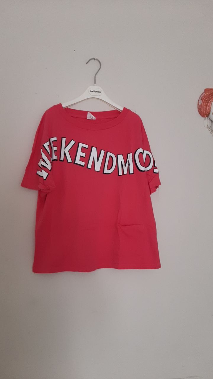 Zara Zara Pink T-Shirt con scritta bianca taglia 14 anni  product image