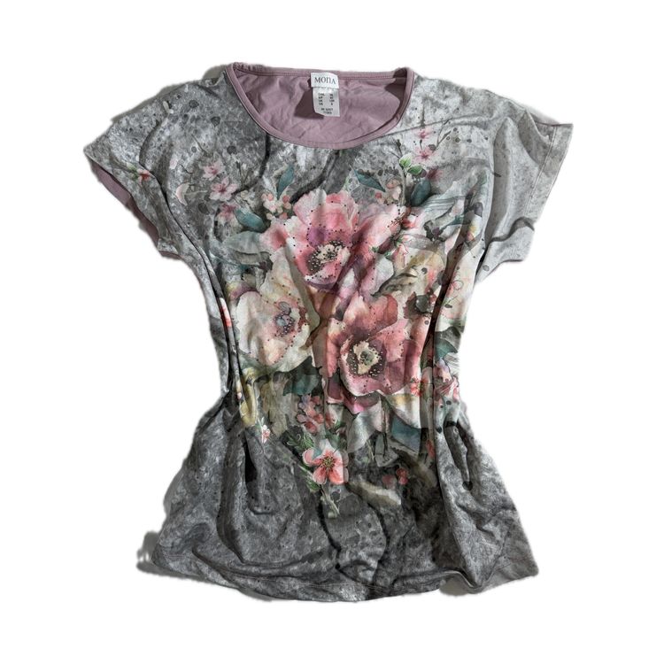 Mona Floral Print Short Sleeve Top