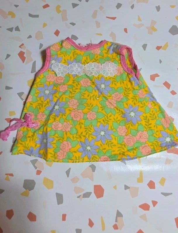 Yellow Floral Baby Dress image 4