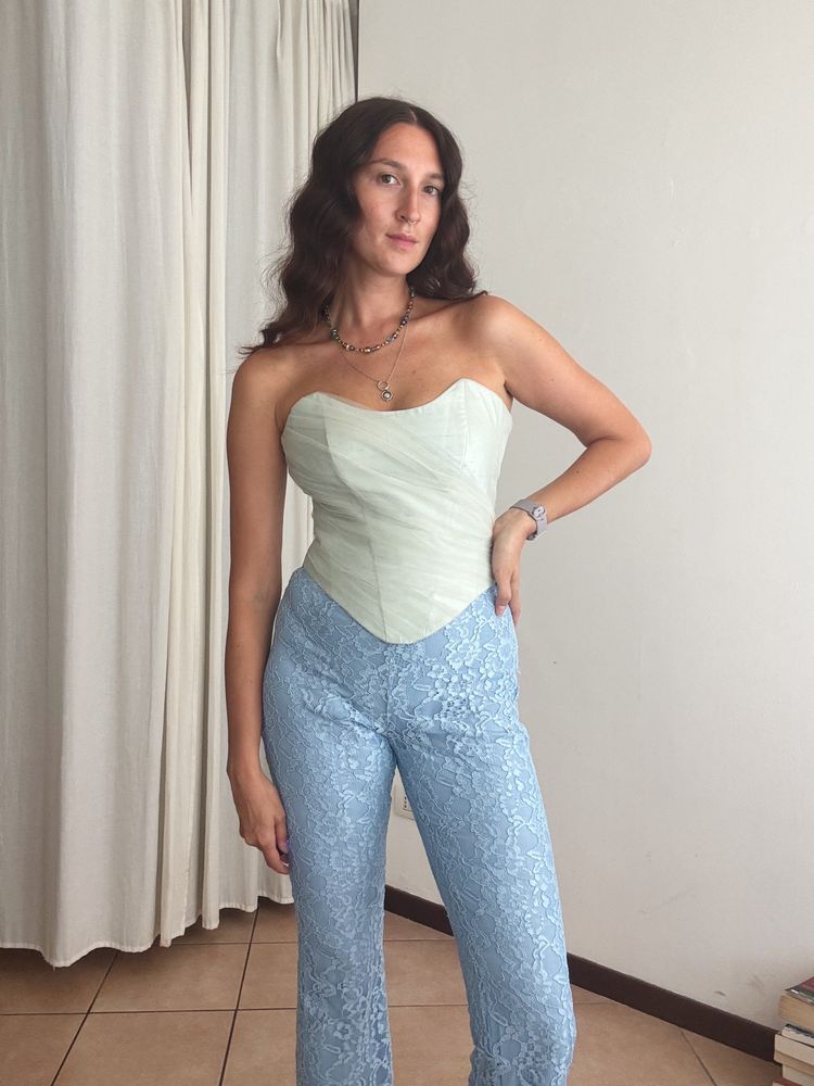 Corsetto verde acqua 40/42 6