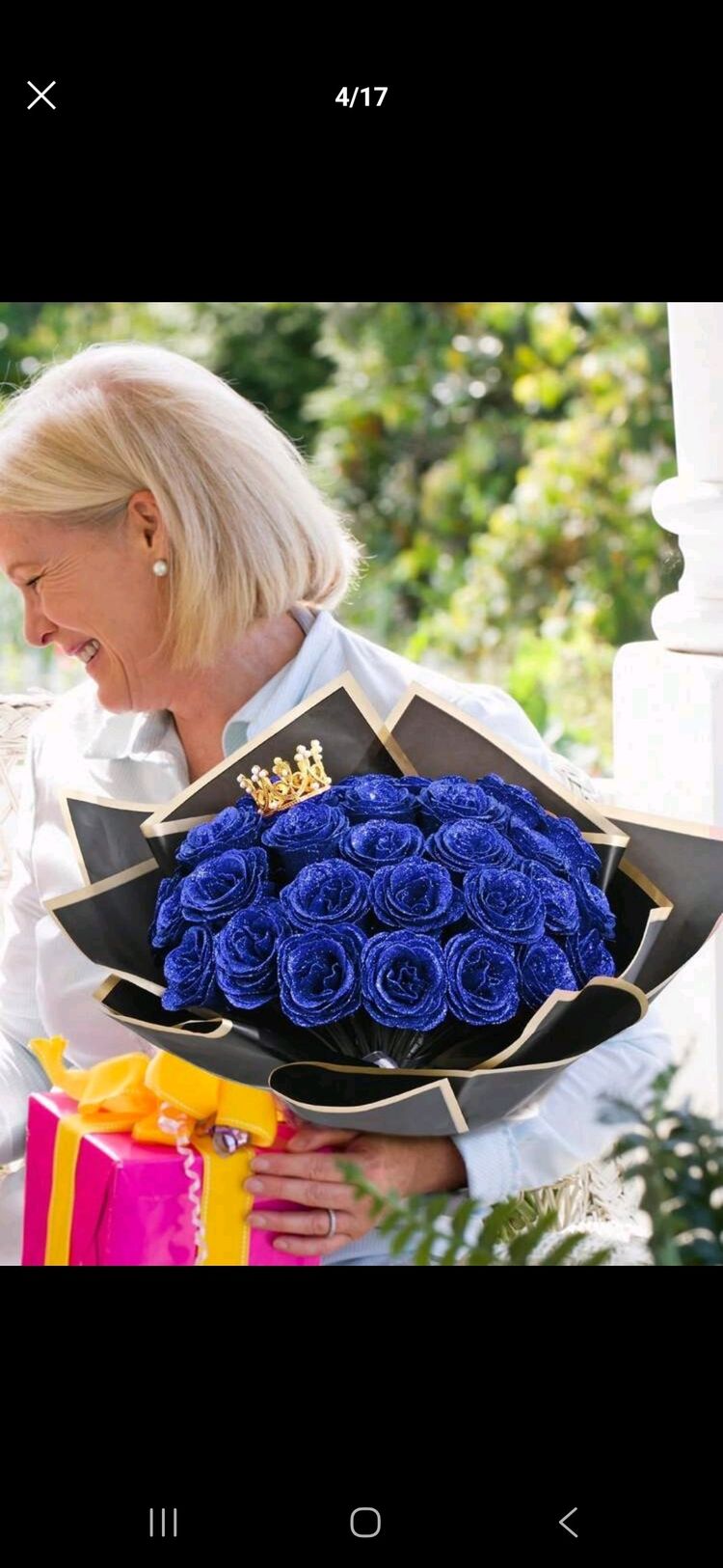 Blue Rose Bouquet