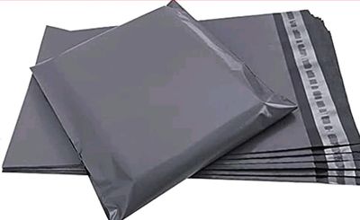 Grey Poly Mailer Bags x 50 - 10x14"
