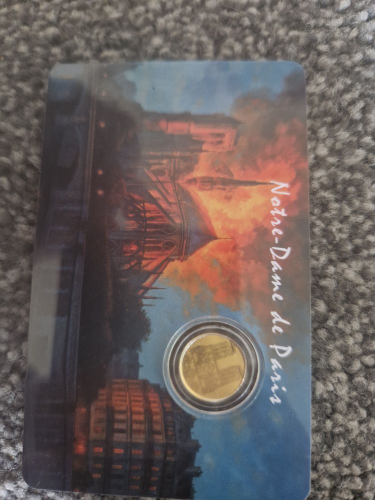 1/1000 24k gold Notre-Dame De Paris Commemorative Coin