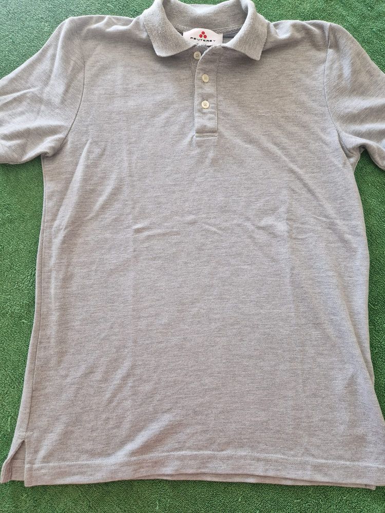 Peuterey Grey Polo Shirt imagen 3