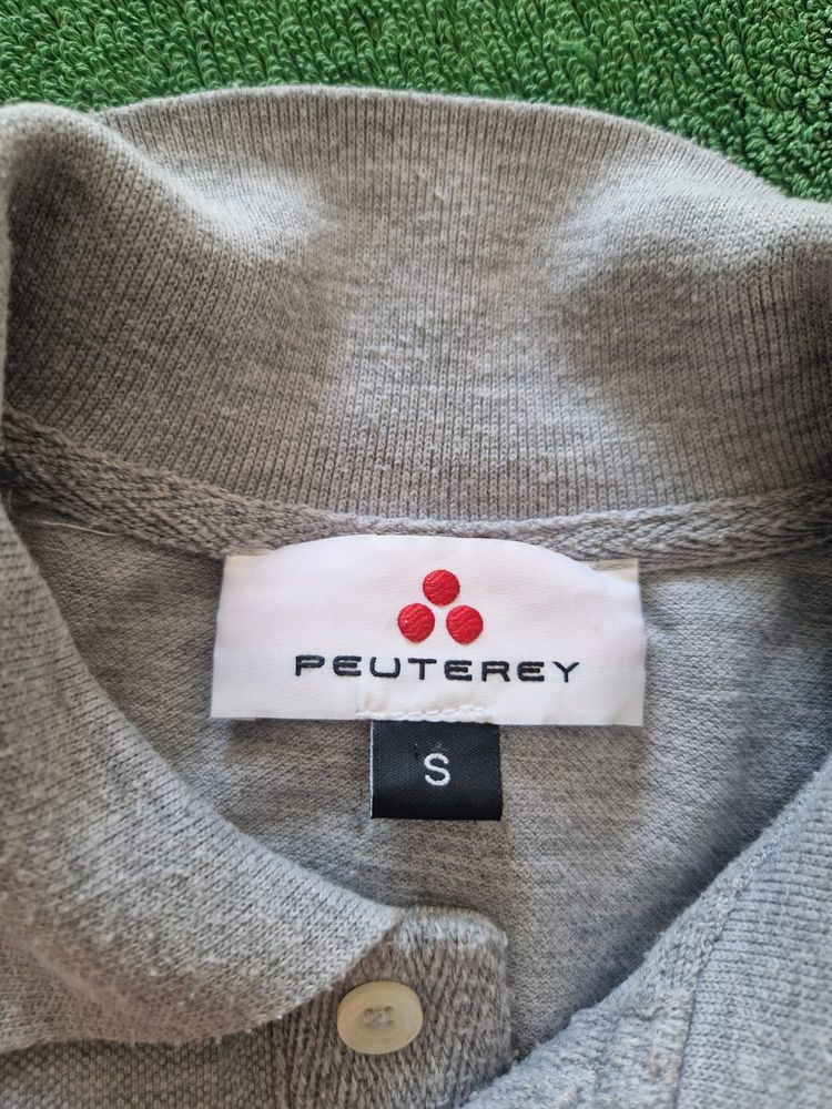 Peuterey Grey Polo Shirt imagen 2
