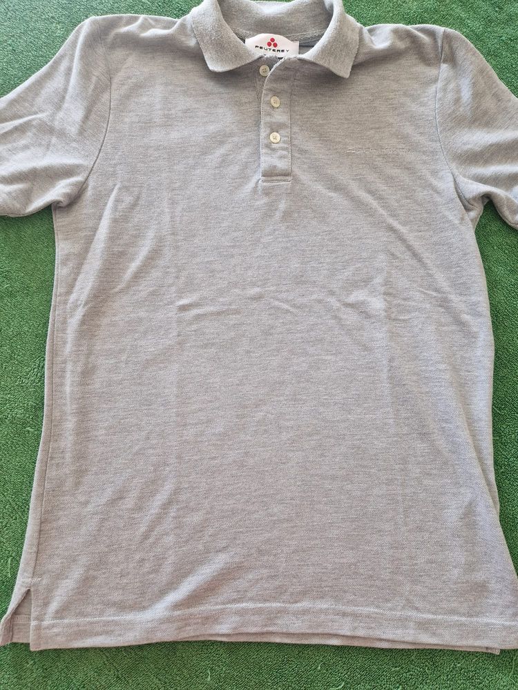 Peuterey Grey Polo Shirt imagen 4