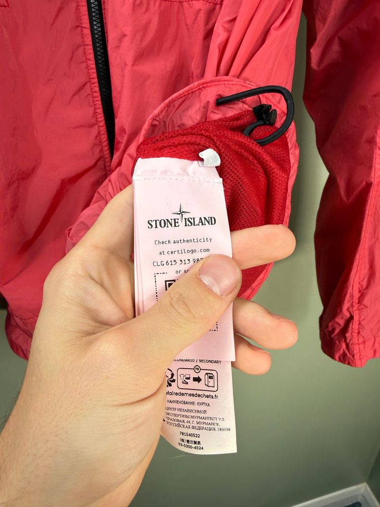 Stone Island Pink Crinkle Reps Jacket image 3