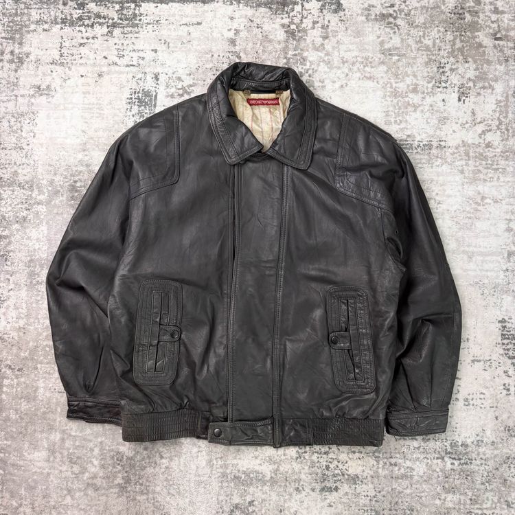 Vintage Emporio Armani Leather Jacket (L) image 1