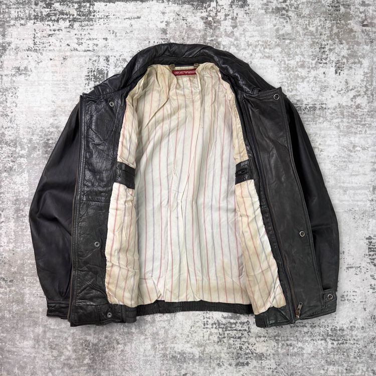 Vintage Emporio Armani Leather Jacket (L) image 3