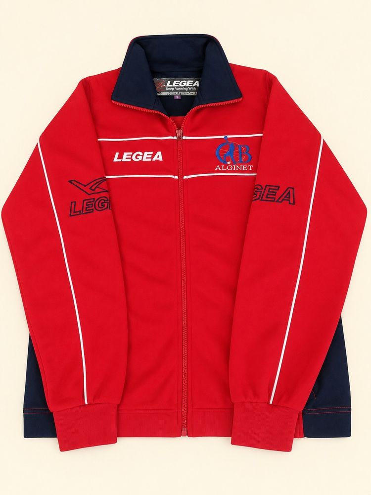 Legea Red And Navy Zip-Up Jacket