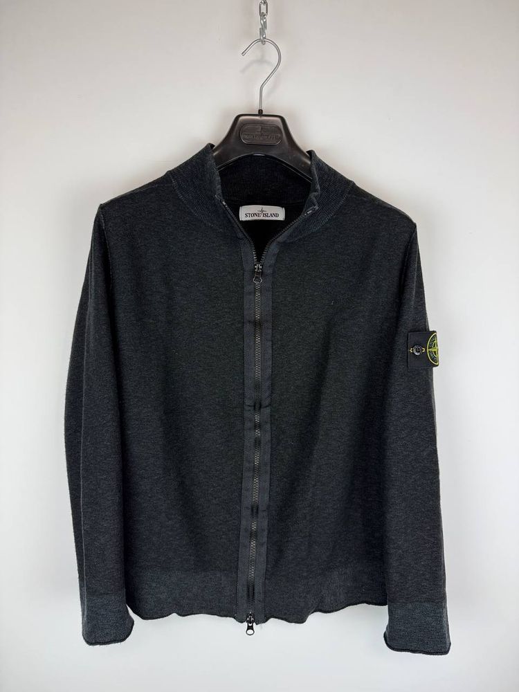 Black Stone Island zipped sweater - Size S