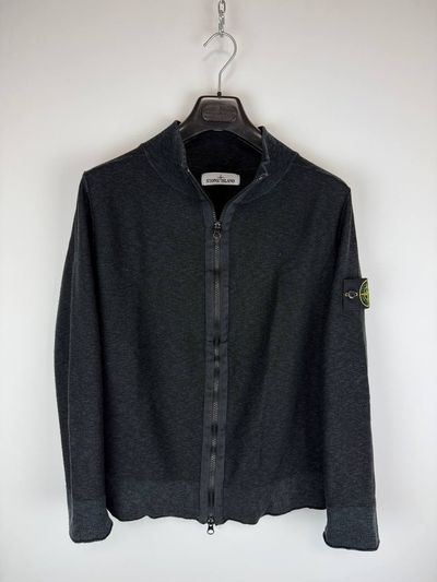 Black Stone Island zipped sweater - Size S