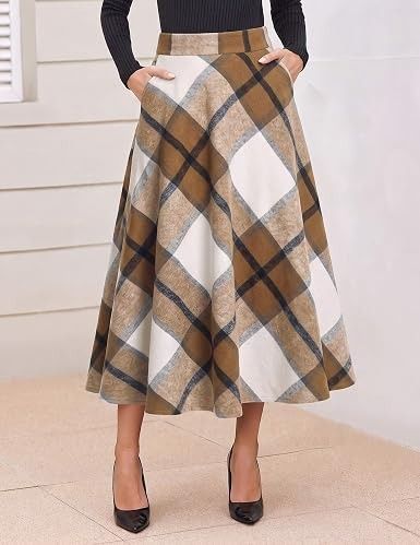 Immagine di Plaid Midi Skirt 2