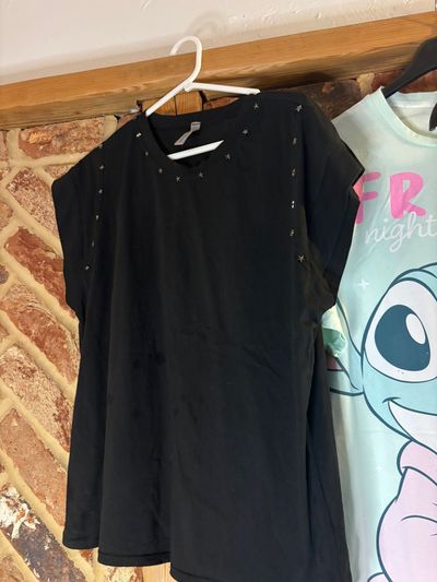 Black Studded T-Shirt