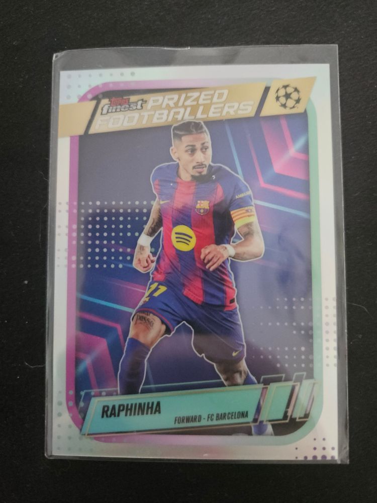 Topps 2025-26 Topps Finest Raphinha Prized Footballers FC Barcelona product image