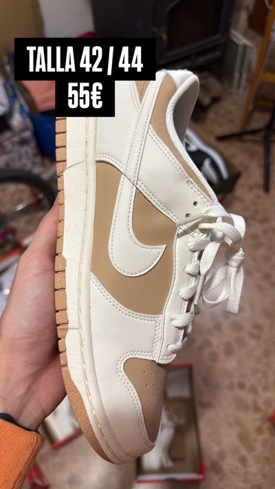 White And Beige Sneakers