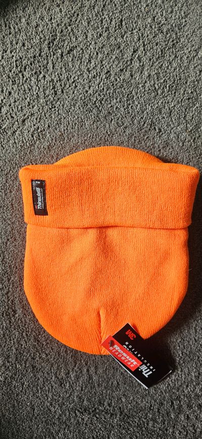 Thinsulate Orange And Yellow High-Visibility Beanies