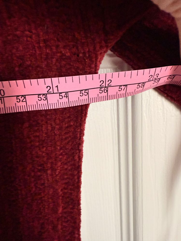 Red Ribbed Long Sleeve Top 4