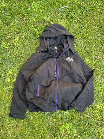 NFL Baltimore Ravens black hooded jacket