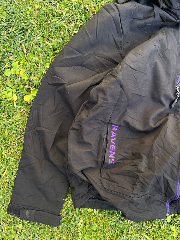 NFL Baltimore Ravens black hooded jacket obraz 2