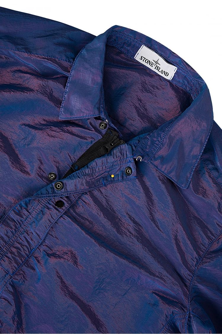 Stone Island Weft Overshirt Purple XXXL PTP 25” MINOR FLAWS