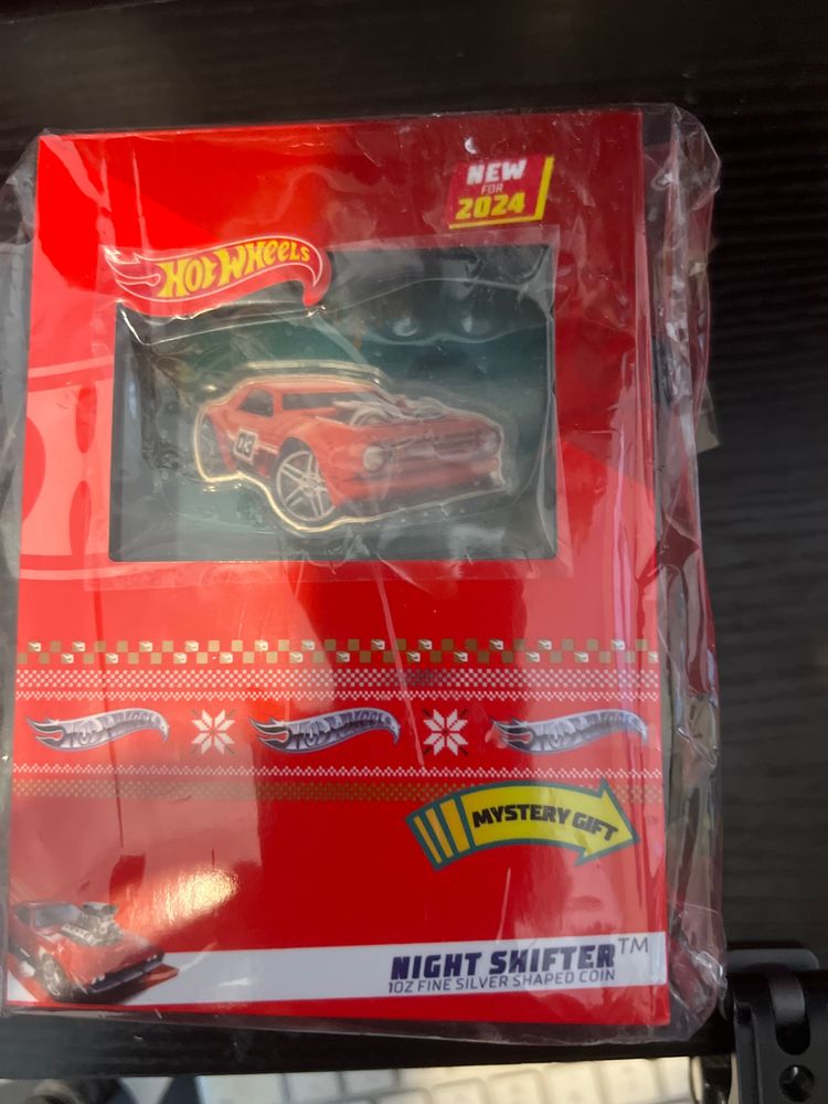 Hot Wheels Night Shifter 1Oz Fine Silver Shaped Coin