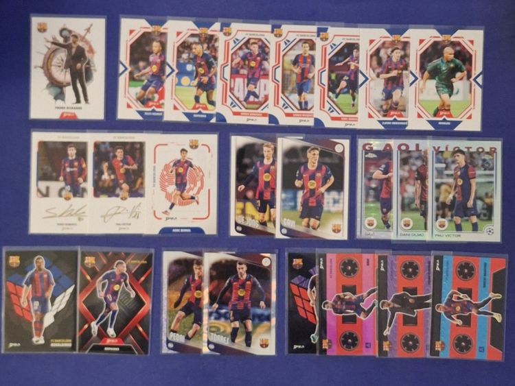 FC Barcelona FC Barcelona 24 Card Bundle Topps Daka Football Cards Ronaldo Nazario Pedri Gavi Mint product image