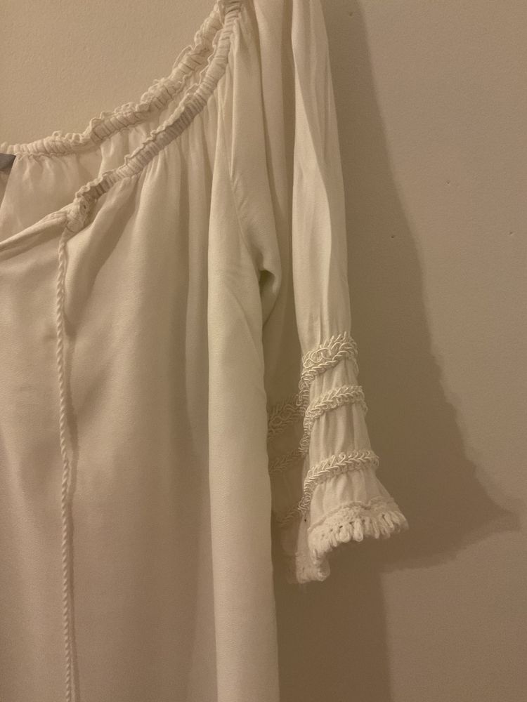 Red herring white tassel summer holiday dress  obraz 3