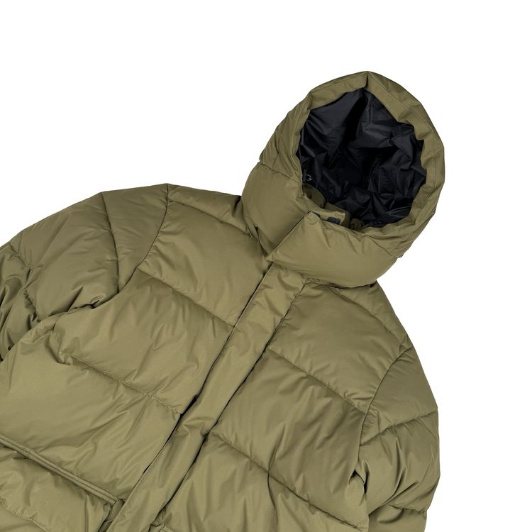 Carhartt Khaki Milter Quilted Hooded Puffer Jacket - Medium image 7