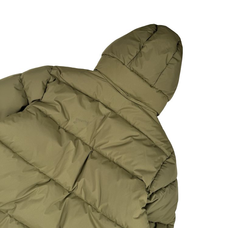 Carhartt Khaki Milter Quilted Hooded Puffer Jacket - Medium image 6