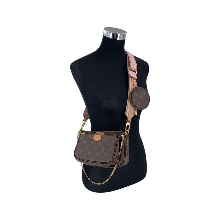 Louis Vuitton Monogram Canvas Multi Pochette Accessoire Pink Crossbody Bag image 2