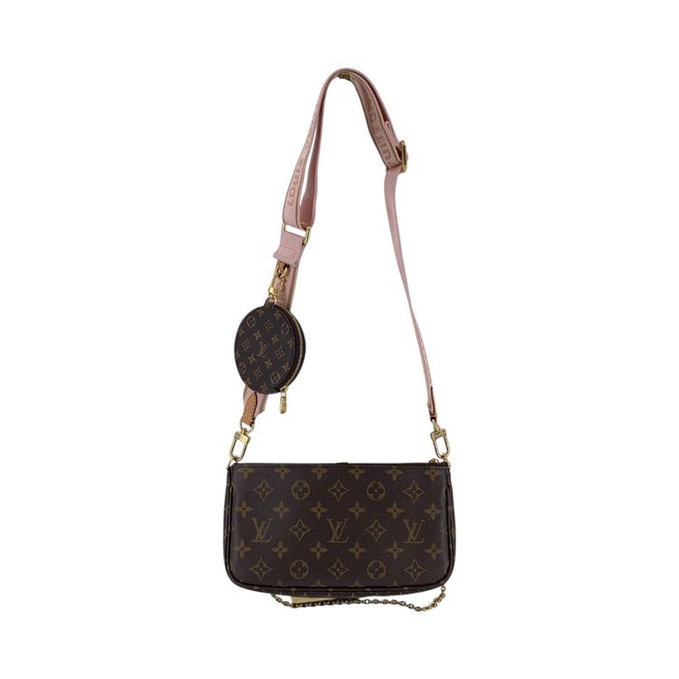 Louis Vuitton Monogram Canvas Multi Pochette Accessoire Pink Crossbody Bag image 3