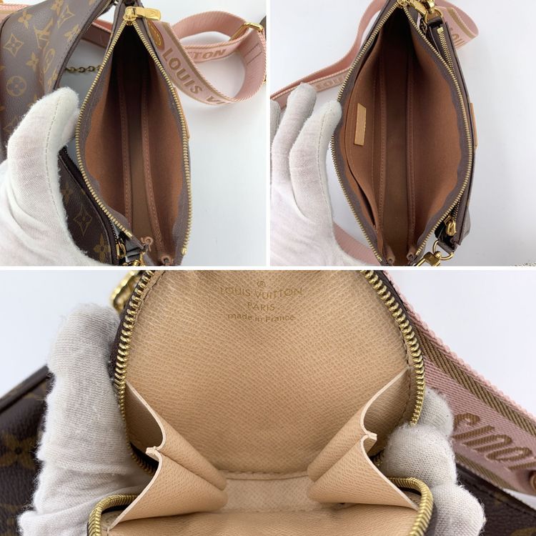 Louis Vuitton Monogram Canvas Multi Pochette Accessoire Pink Crossbody Bag image 6