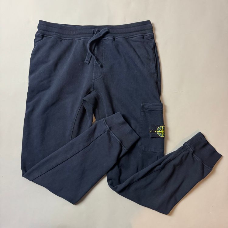 Stone Island Navy Joggers - Large