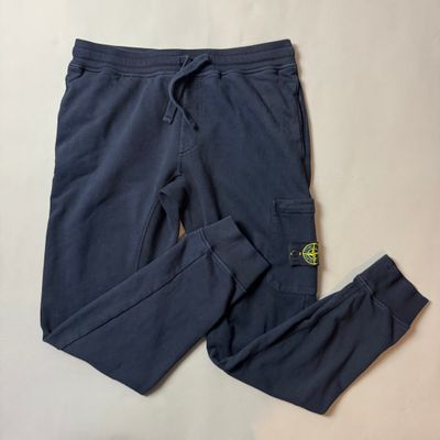 Stone Island Navy Joggers - Large