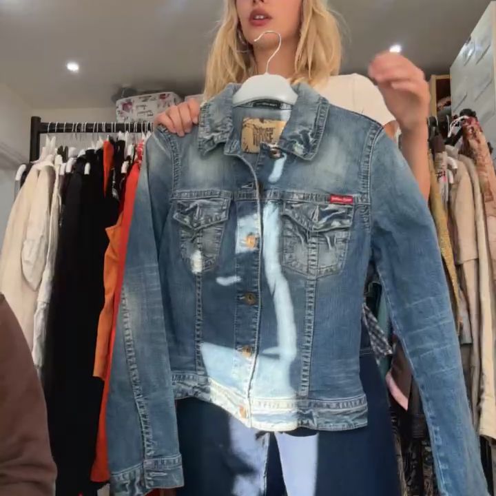 Martine Rose Brown Indian Rose Denim Jacket product image