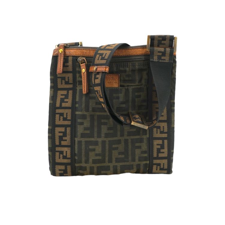Fendi Vintage Cloth Crossbody Bag Zucca image 1