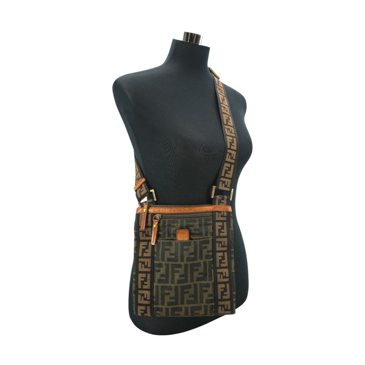Immagine di Fendi Vintage Cloth Crossbody Bag Zucca 6