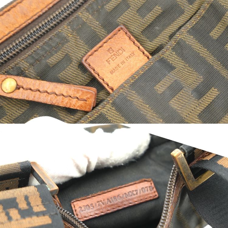 Immagine di Fendi Vintage Cloth Crossbody Bag Zucca 3