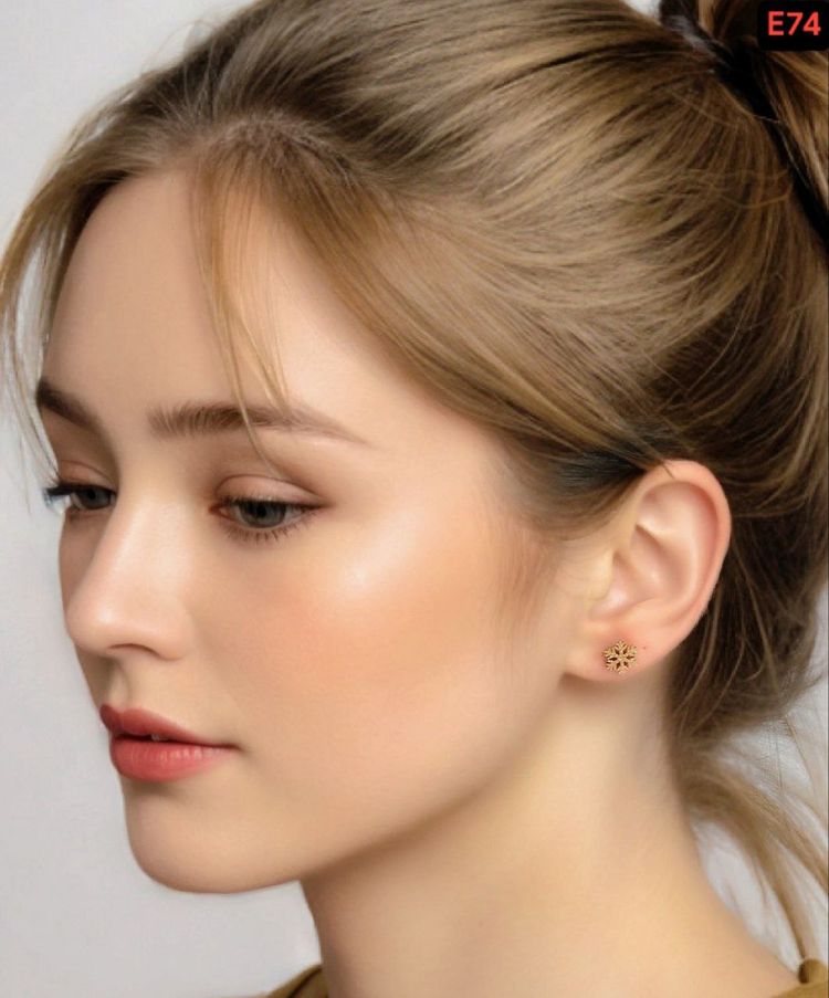 Other Gold Snowflake Stud Earrings product image