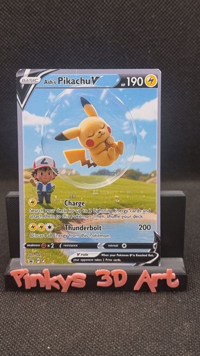 bubble ashs pikachu Pokemon card TCG ( Fan Art) 1715