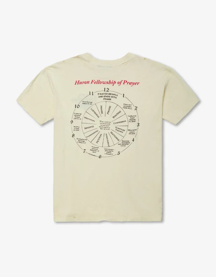 Willy Chavarria White Keep Praying T-Shirt image 3