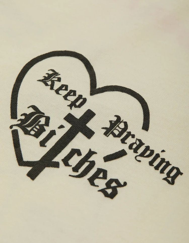 Willy Chavarria White Keep Praying T-Shirt image 2