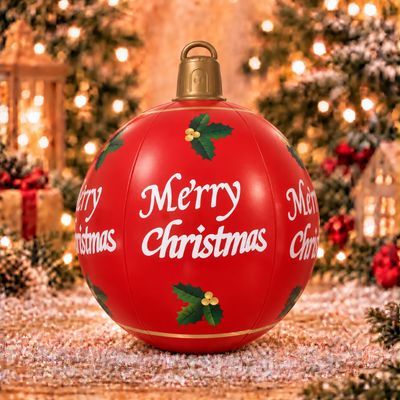 LED Red Christmas Ornament Ball