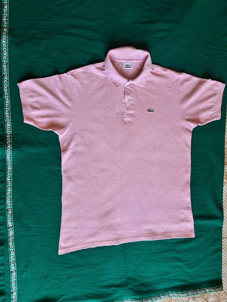Lacoste Pink Polo Shirt image 3