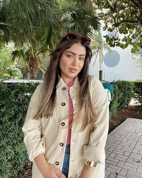 Beige Corduroy Button-Up Shirt Jacket obraz 4