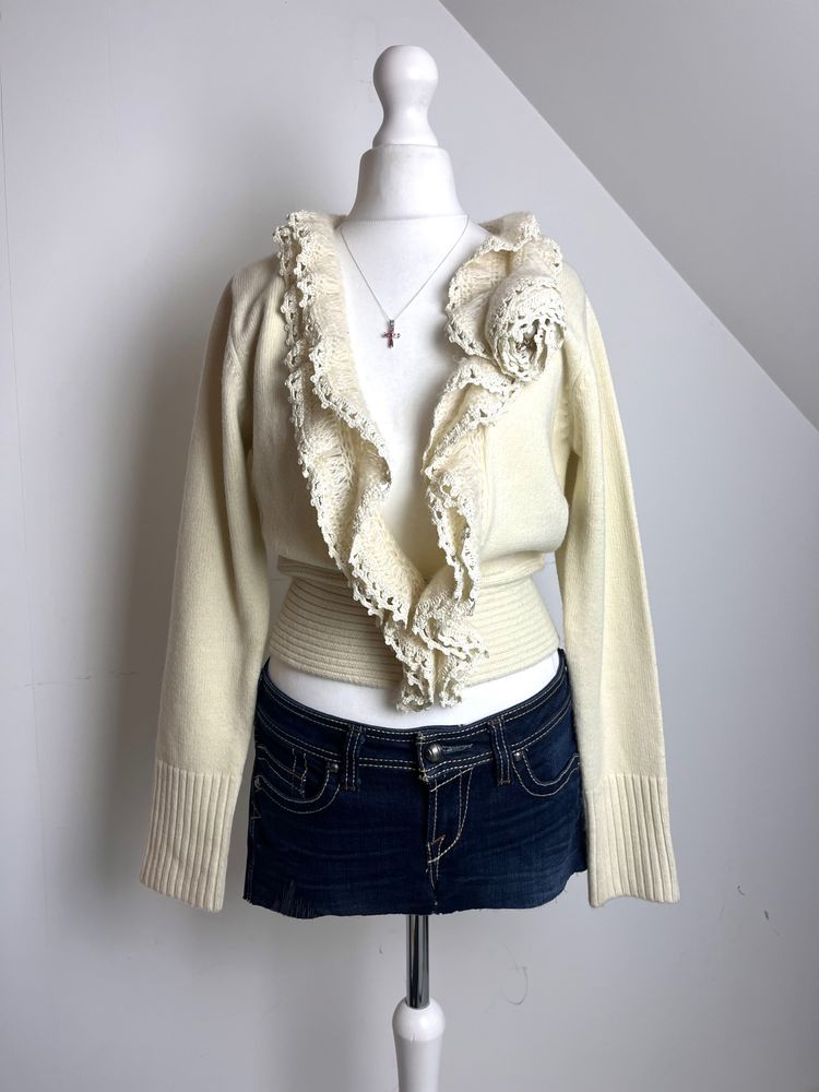 Morgan de toi knit mohair cardigan