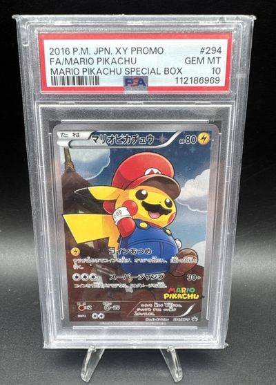 Mario Pikachu Special Box Card