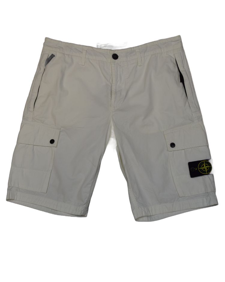Immagine di Stone Island Cargo Shorts White 1