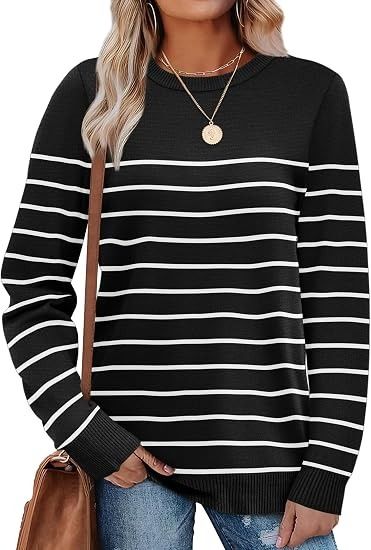 Black And White Striped Sweater image 4